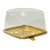 G 32Q TORTA PEQUENA QUADRATTA TAMPA ALTA DOURADA PET 65X65X120MM GALVANOTEK - Imagem 1