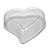 G 50H TORTA PEQUENA STILO MEDIA 1,5KG BRANCA PET 30X30X10 GALVANOTEK (CORACAO) - Imagem 1