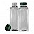 GARRAFINHA PET QUADRADA 1000ML TAMPA  VERDE MULTPLAST - Imagem 1