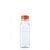 GARRAFINHA PET QUADRADA 300ML TP LARANJA MULTPLAST - Imagem 1