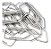 JOGO DE CLIPS DE METAL PARA PAPEL - Imagem 1