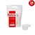 KIT POTE REDONDO 200ML C/TAMPA  PRAFESTA (FREEZER/MICRO) - Imagem 1