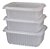 KIT POTE RETANGULAR 1000ML C/TAMPA GOURMAX - Imagem 1