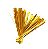 LACRE METALIZADO - DOURADO 11CM X 4MM SILVER FESTAS   EL01001-1 - Imagem 1