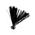 LACRE METALIZADO - PRETO 11CM X 4MM SILVER FESTAS - Imagem 1
