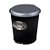 LIXEIRA C/PEDAL REDONDA 12L LISO PLAST 27X27 PR/PRA UNINJET - Imagem 1