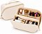 NECESSAIRE FEMININA COSMETICOS /MAQUIAGEM COR OFF WHITHE - Imagem 1