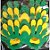 OCULOS PLASTICO MAO VERDE AMARELO - Imagem 1