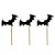 PALITO DECORATIVO MORCEGO HALLOWEEN PCT C/ 12 UN PRETO - Imagem 1