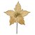 PICK NATALINO C/ GLITTER FLOR DR 20CM - Imagem 1