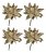 PICK NATALINO CHAMPANHE C/ GLITTER 0,47CM - Imagem 1