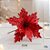PICK NATALINO FLOR PONTAS C/ GLITTER SORT 25CM X 16CM - Imagem 1