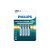 PILHA ZINCO (PALITO) PHILIPS AAA C/4 - Imagem 1