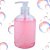PORTA SABONETE LIQUIDO 500 ML PUMP ROSA NOVA ERA - Imagem 1