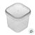 POTE QUADRADO C/TAMPA COM LACRE 220ML PLASTILANIA - Imagem 1