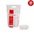 POTE RETANGULAR PP 150ML C/TAMPA PRAFESTA (FREEZER/MICRO) KIT - Imagem 1