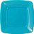 PRATO QUADRADO 15CM AZUL NEON STRAWPLAST 341 - Imagem 1