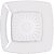PRATO QUADRADO 18CM CRISTAL STRAWPLAST 287 - Imagem 1