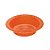 PRATO REDONDO 15CM LARANJA NEON  STRAWPLAST 337 - Imagem 1
