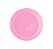 PRATO REDONDO 15CM ROSA NEON STRAWPLAST 339 - Imagem 1