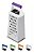 RALADOR 4 FACES INOX C/CABO PLASTICO 20CM - Imagem 1
