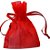 SACO ORGANZA 9X11CM C/10 UN EIXO VERMELHO - Imagem 1