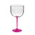 TACA GIN 500ML BICOLOR CRISTAL PE ROSA NEON - Imagem 1