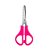 TESOURA ESCOLAR DE AÇO C/ RÉGUA 13CM NEON BRW - Imagem 1