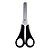 TESOURA ESCOLAR INOX 13CM PRETA BLISTER - Imagem 1