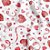 TNT ESTAMPADO CORACAO GLITTER - Imagem 1