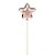 TOPO DE BOLO ESTRELA ROSE GOLD SILVER FESTAS - Imagem 1