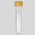 TUBETE 13CM C/ TAMPA OURO - Imagem 1