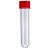 TUBETE 13CM C/ TAMPA VERMELHO - Imagem 1