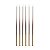 VELA PALITO GIGANTE DEGRADE PEROLA C/ DOURADO GOLD 15 CM - Imagem 1