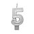 VELA SUPER NUMERO SIMPLES BRANCO Nº 5 CURIFEST - Imagem 1