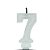 VELA SUPER NUMERO SIMPLES BRANCO Nº 7 CURIFEST - Imagem 1