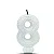 VELA SUPER NUMERO SIMPLES BRANCO Nº 8 CURIFEST - Imagem 1