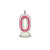 VELA SUPER NUMERO SIMPLES ROSA Nº 0 CURIFEST - Imagem 1