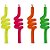 VELA TUBO NEON COLORIDA V027 SILVER FESTAS - Imagem 1
