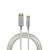 Cabo Usb-A - Usb-C 1,5m em Nylon Branco EUAC 15NB Intelbras - Imagem 1