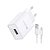 KIT Carregador Lightning 12w 2.4A 1m Branco GAR143-EU 1HORA - Imagem 1