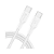 Cabo Usb-C - Usb-C 1m 3.0A Trançado Branco CAB272 1HORA - Imagem 3