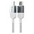 Cabo Carregador Hprime Boost60 Xl 60w Usb Tipo C 2m Grafite Branco - Imagem 3