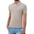 Camisa Gola Polo Ogochi Casual Slim Masculina Marrom - Imagem 1