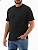 Camiseta Ogochi Plus Size Casual Masculina Preto Manga Curta - Imagem 1