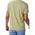 Camiseta Ogochi Plus Size Casual Masculina Verde Manga Curta - Imagem 4