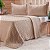 Kit Colcha Miraggio Queen 2,40m x 2,60m Areia com 2 Fronhas - Imagem 1