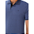 Camisa Gola Polo Ogochi Slim Piquet Casual Masculino Azul - Imagem 2