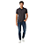 Camisa Gola Polo Ogochi Slim Piquet Casual Masculino Cinza - Imagem 3
