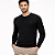 Suéter Tricot Ogochi Essencial Slim Masculino Preto - Imagem 1